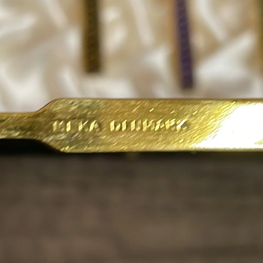 Meka Reklamegaver of Denmark 14k gold plate spoons.​​